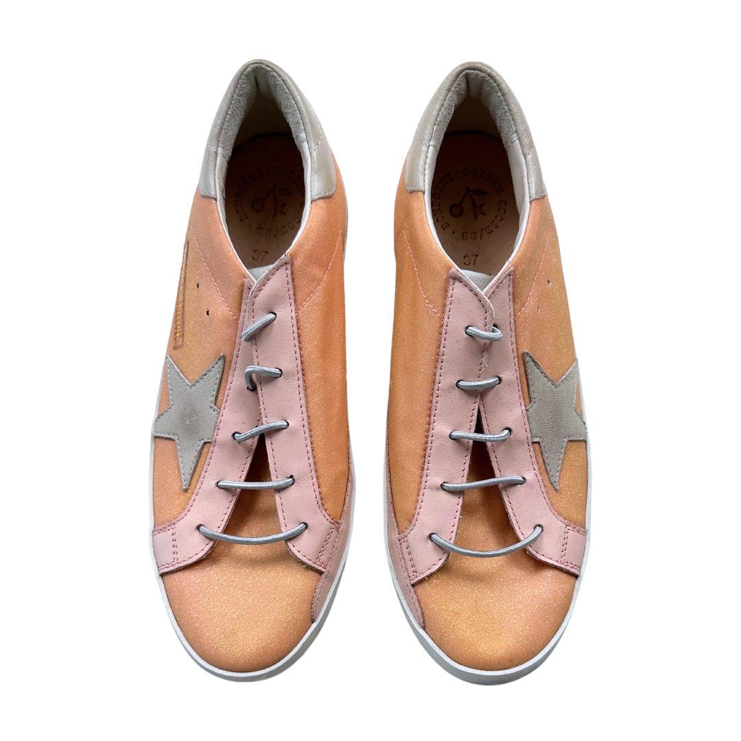 GOLDEN GOOSE - Rosa Glitzer-Sneaker - 37