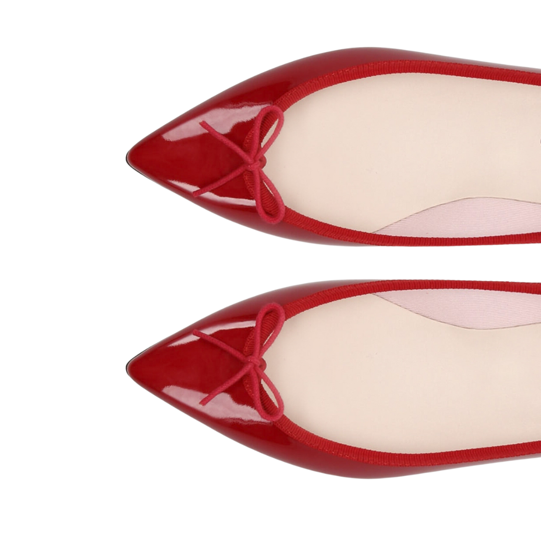 REPETTO - Ballerines rouges à bout pointues - 37