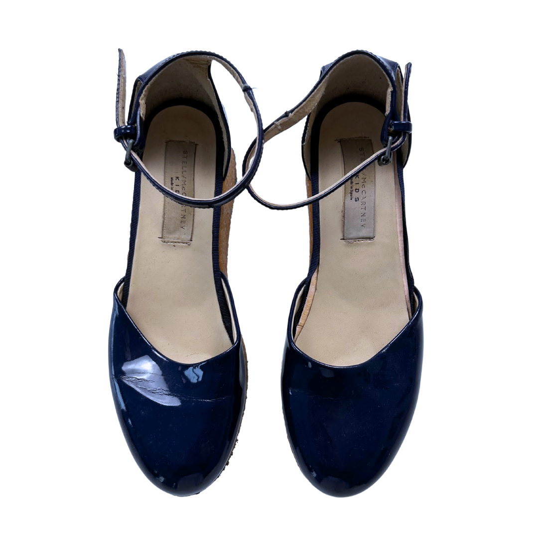 STELLA MCCARTNEY - Sandales compensées bleu marines - 35