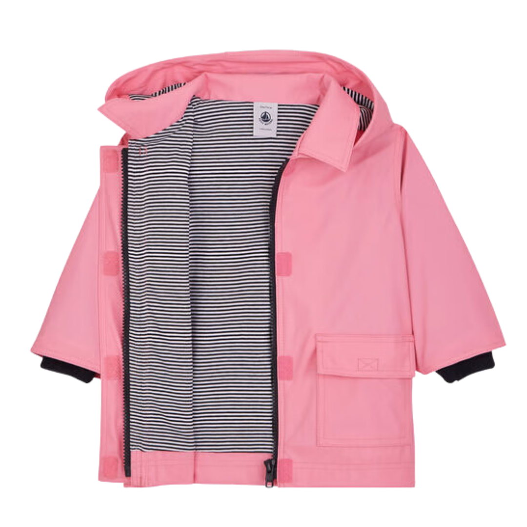 PETIT BATEAU - Ciré rose - 12 mois