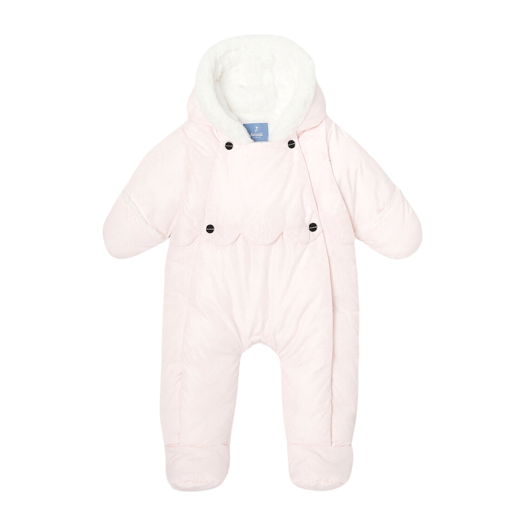 JACADI - Combinaison rose fourrée - 3 mois