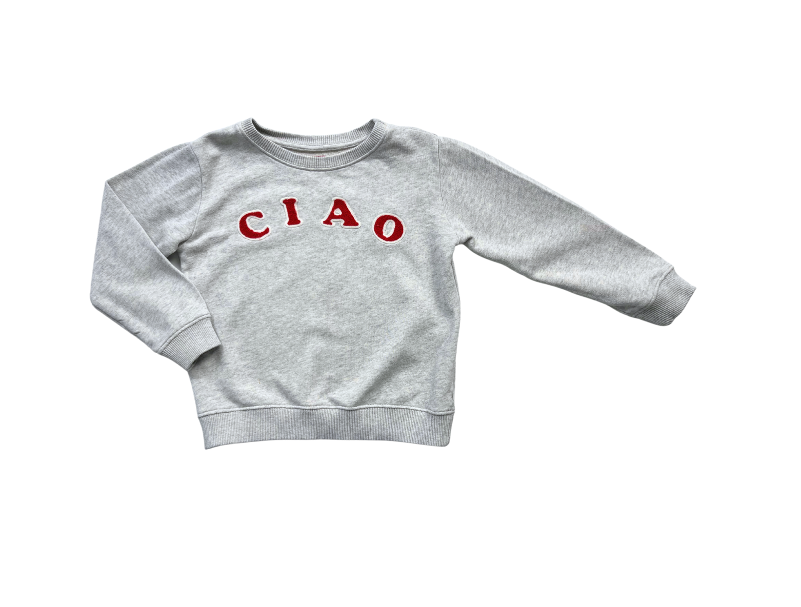 BONTON - Sweat gris clair « CIAO » - 6 ans