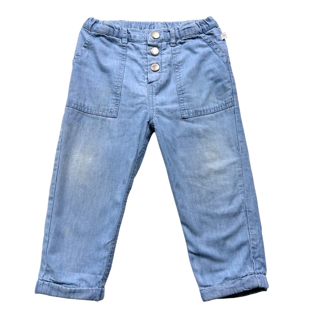 CADET ROUSSELLE - Jean avec doublure douce en coton - 2 ans