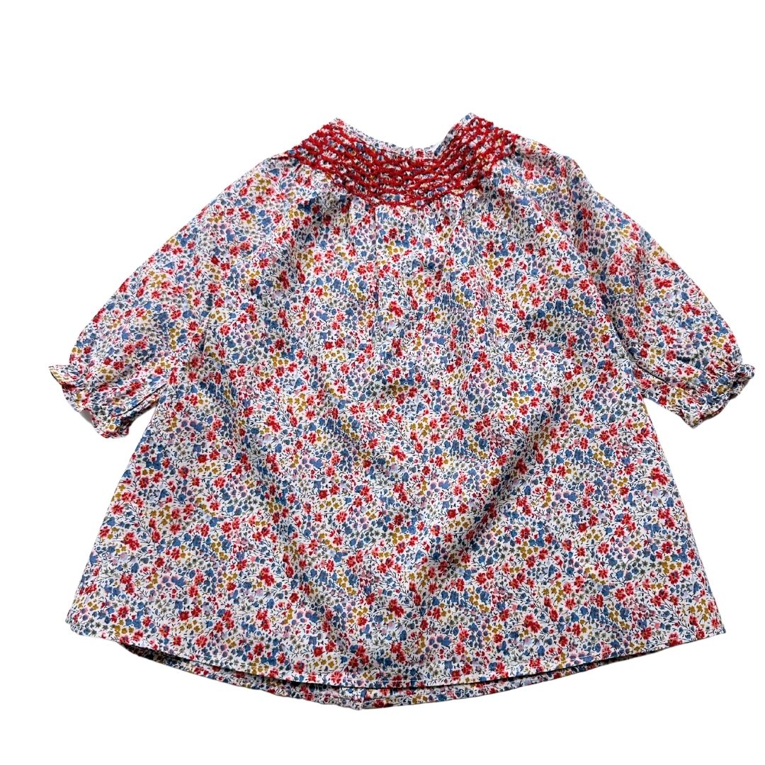 CYRILLUS - Robe en coton à fleurs liberty - 6 mois