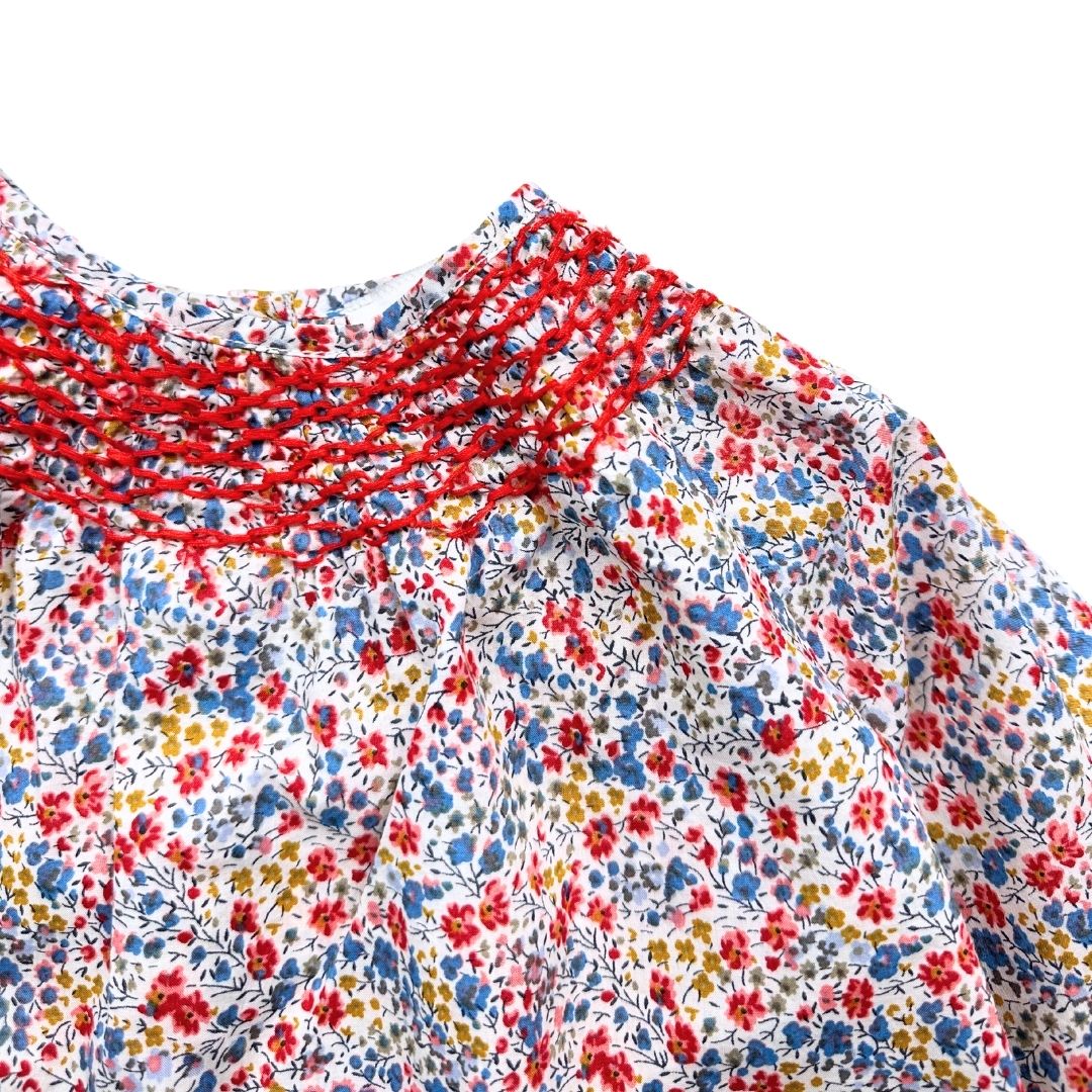 CYRILLUS - Robe en coton à fleurs liberty - 6 mois