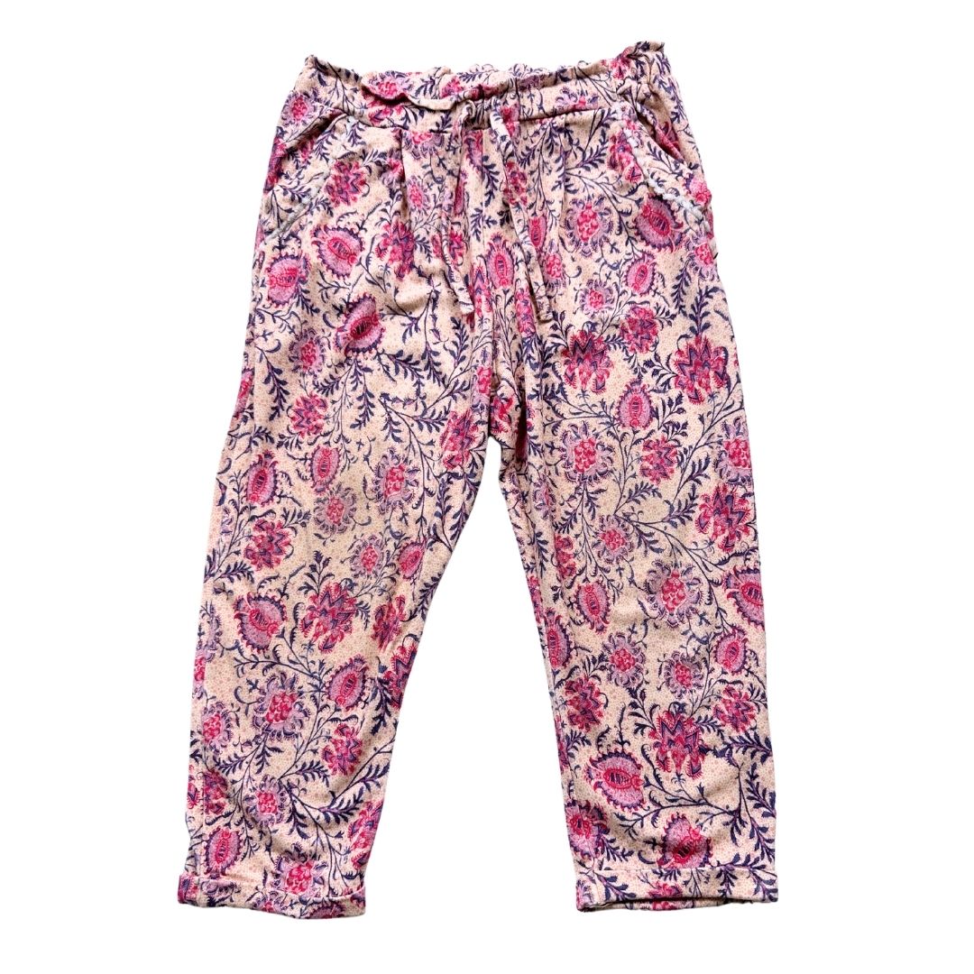 IKKS - Pantalon doux rose à motifs - 2 ans