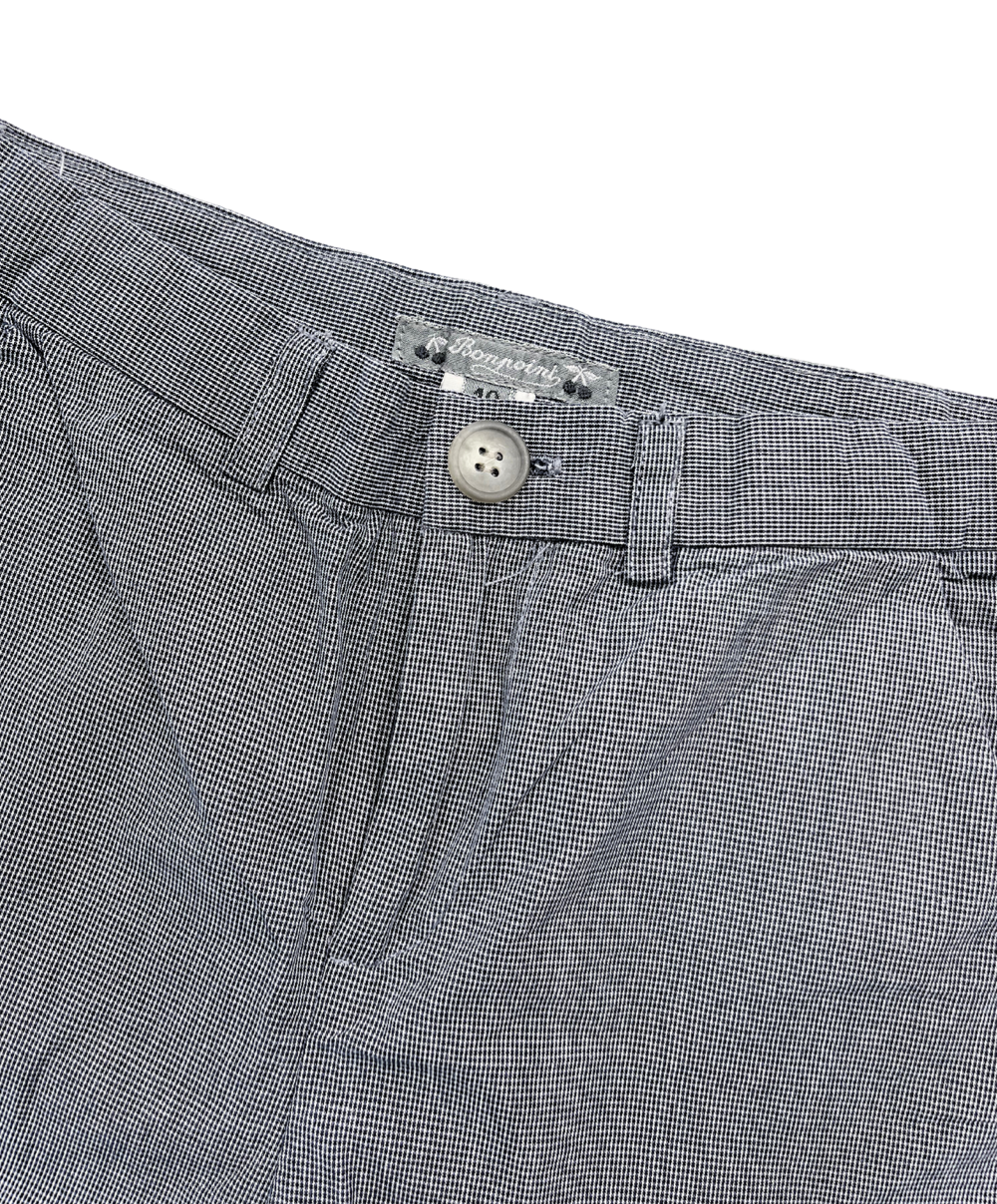 BONPOINT - Bermudas à carreaux gris - 10 ans