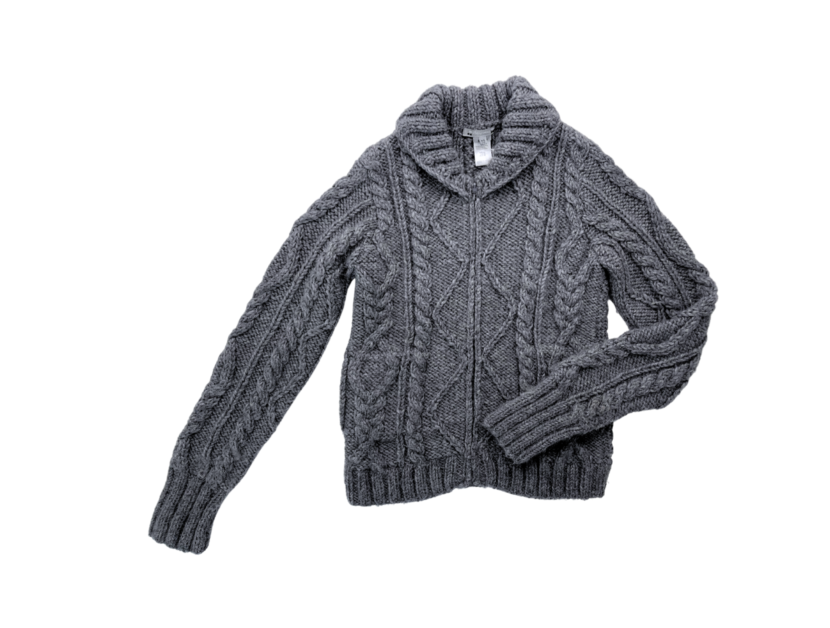 BONPOINT - Grey alpaca jacket (new) - 12 years
