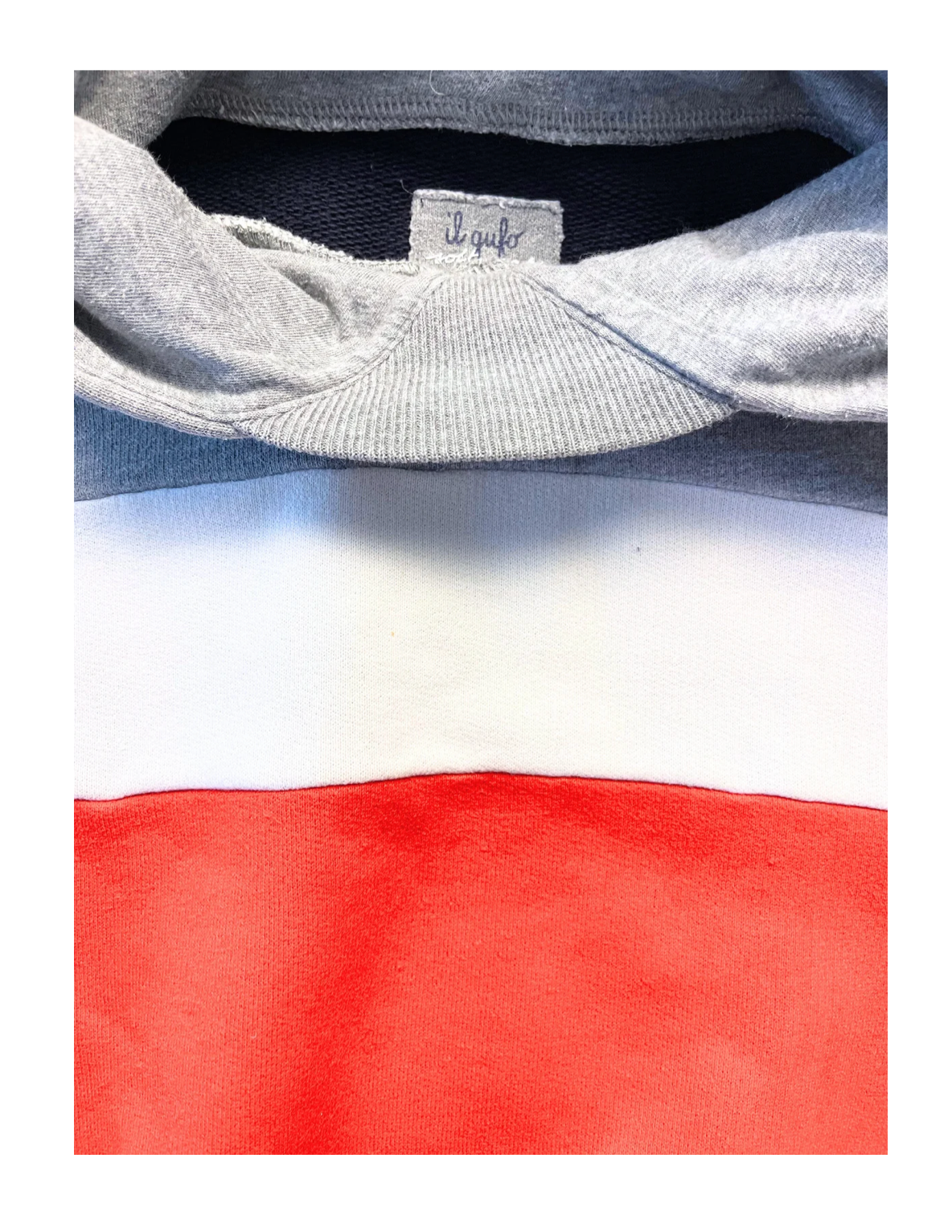 IL GUFO - Sweat à capuche rayé - 10 ans