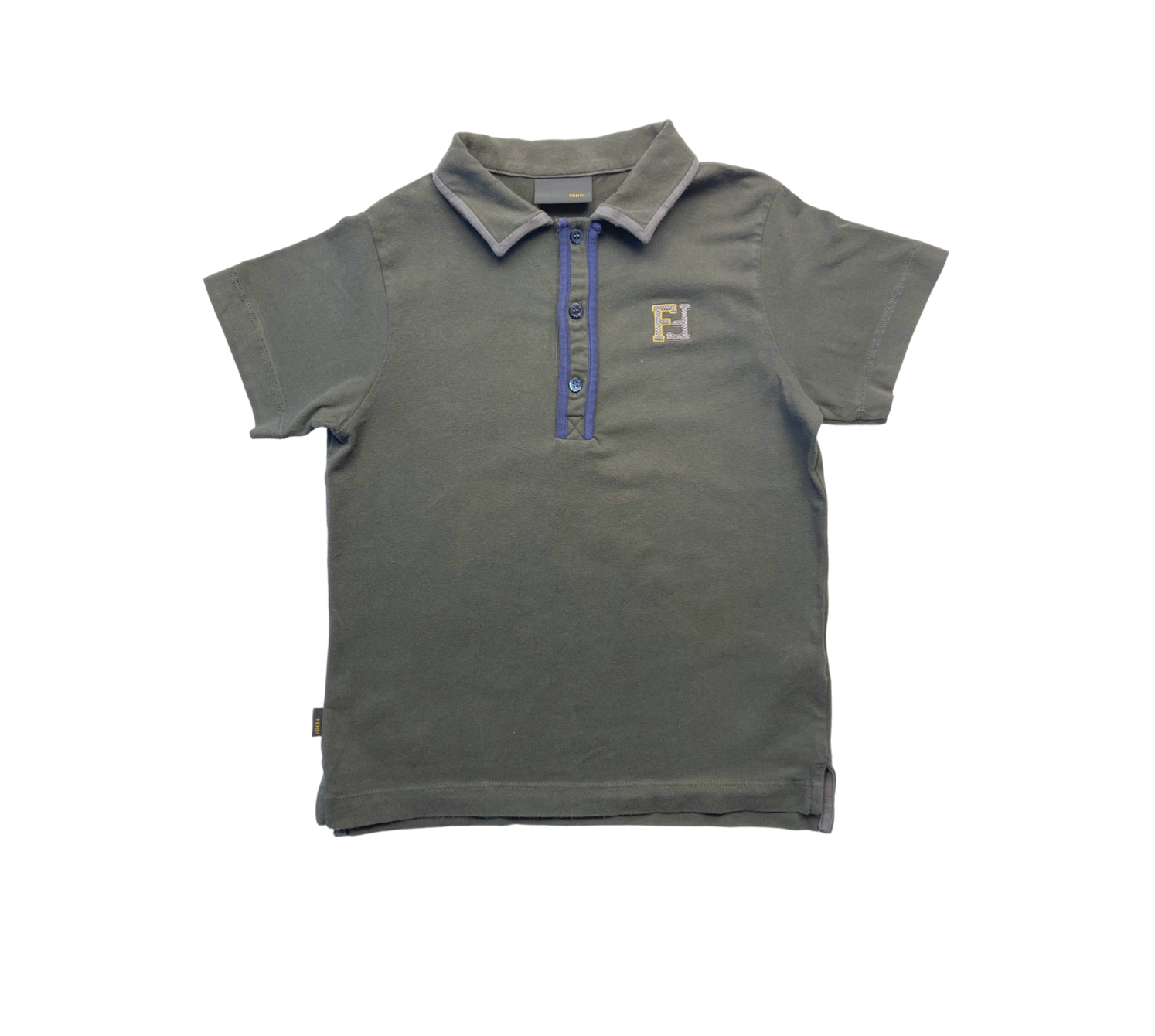 FENDI - Polo kaki manches courtes - 8 ans