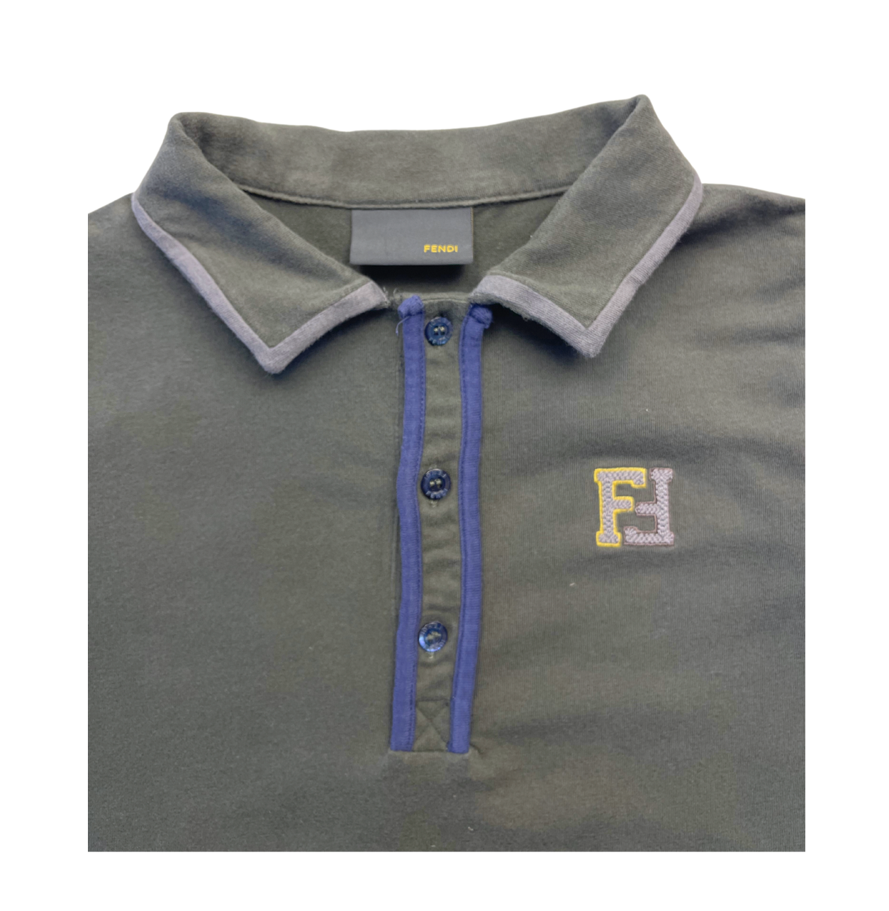 FENDI - Polo kaki manches courtes - 8 ans