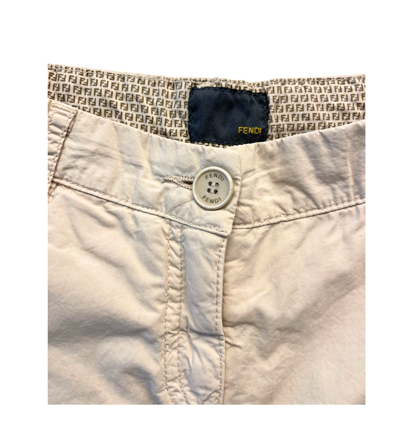 FENDI - Pantalon chino beige (neuf) - 6 ans