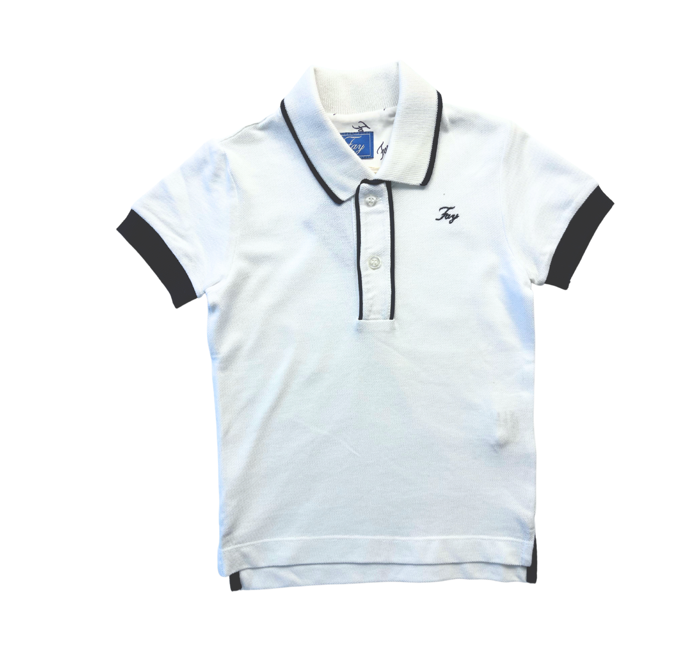 FAY - Polo en coton blanc (neuf) - 3 ans