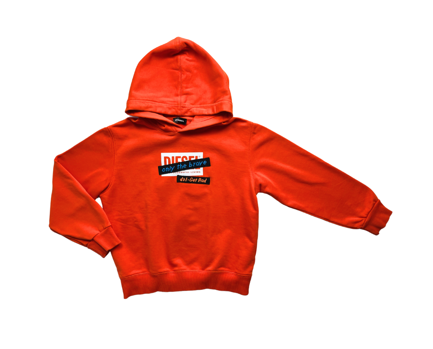 DIESEL - Orange hoodie - 10 years