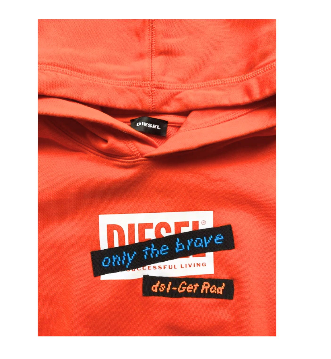 DIESEL - Orange hoodie - 10 years