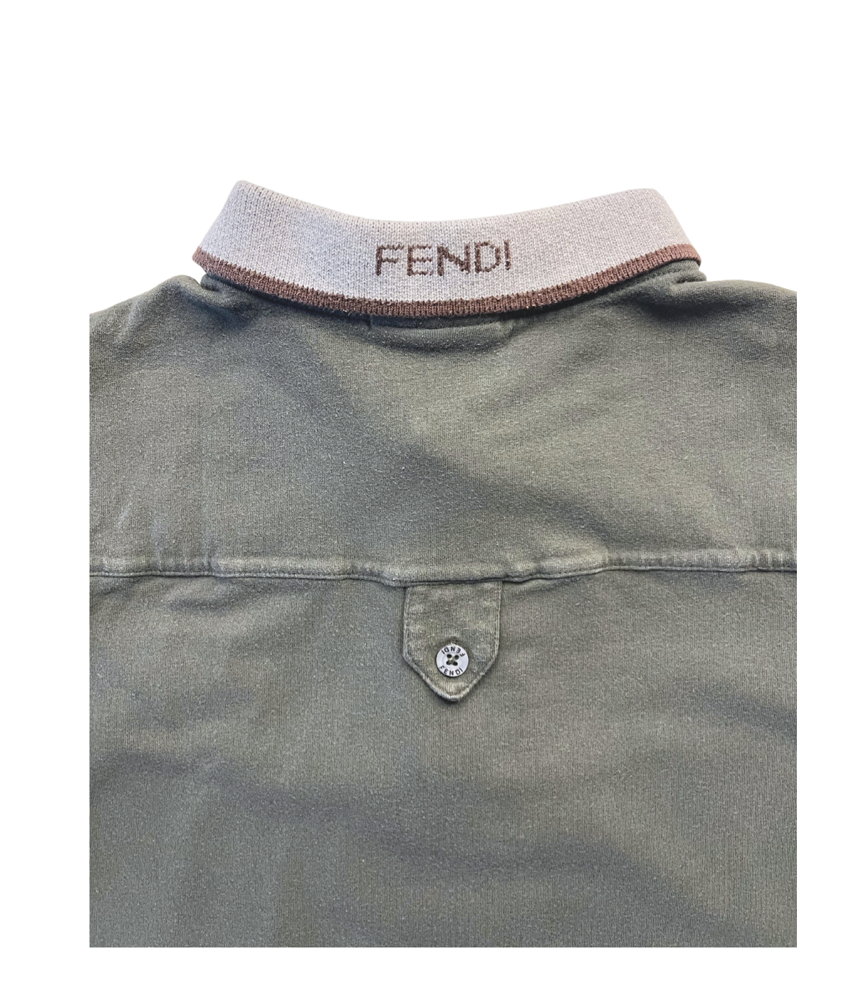 FENDI - Graues Kurzarm-Poloshirt - 10 Jahre