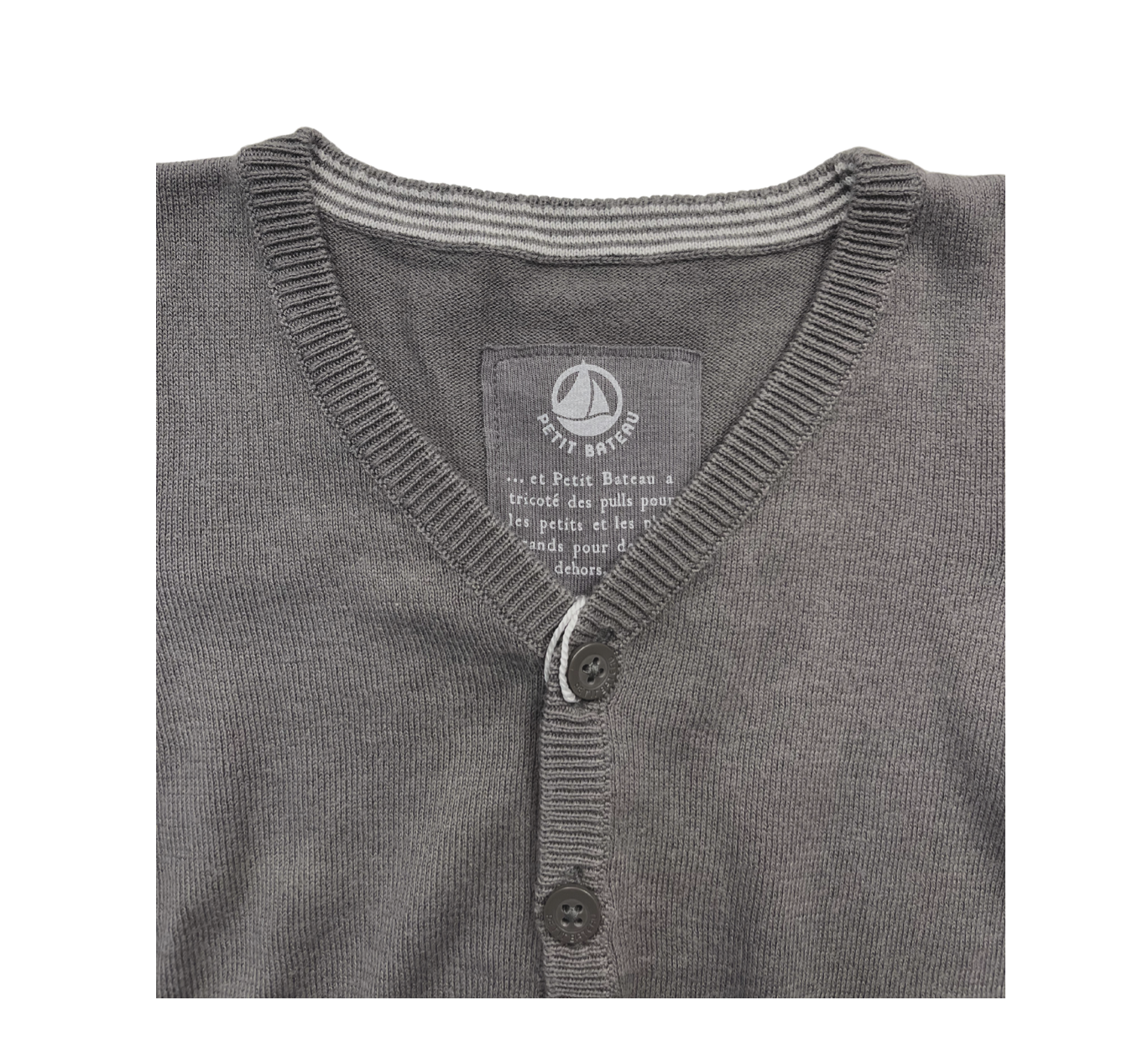 JACADI - Gray sleeveless vest (new) - 18 months