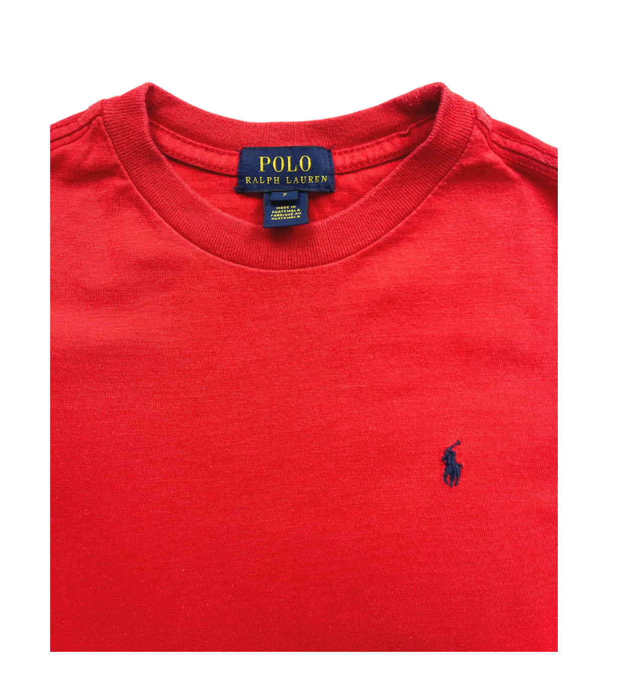 RALPH LAUREN - Tee shirt rouge - 7 ans
