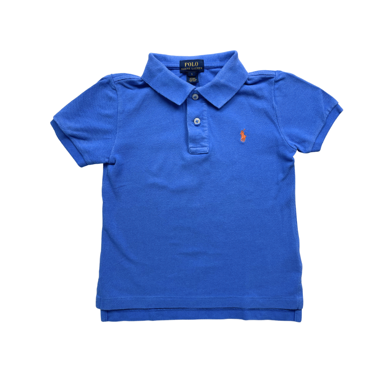 RALPH LAUREN - Polo bleu - 5 ans