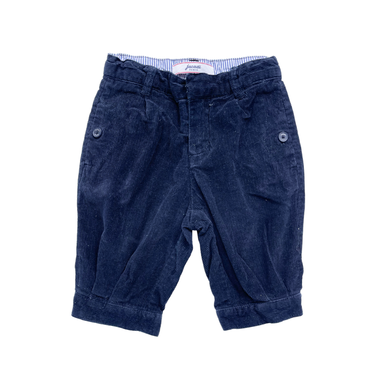 JACADI - Navy blue velvet pants - 18 months