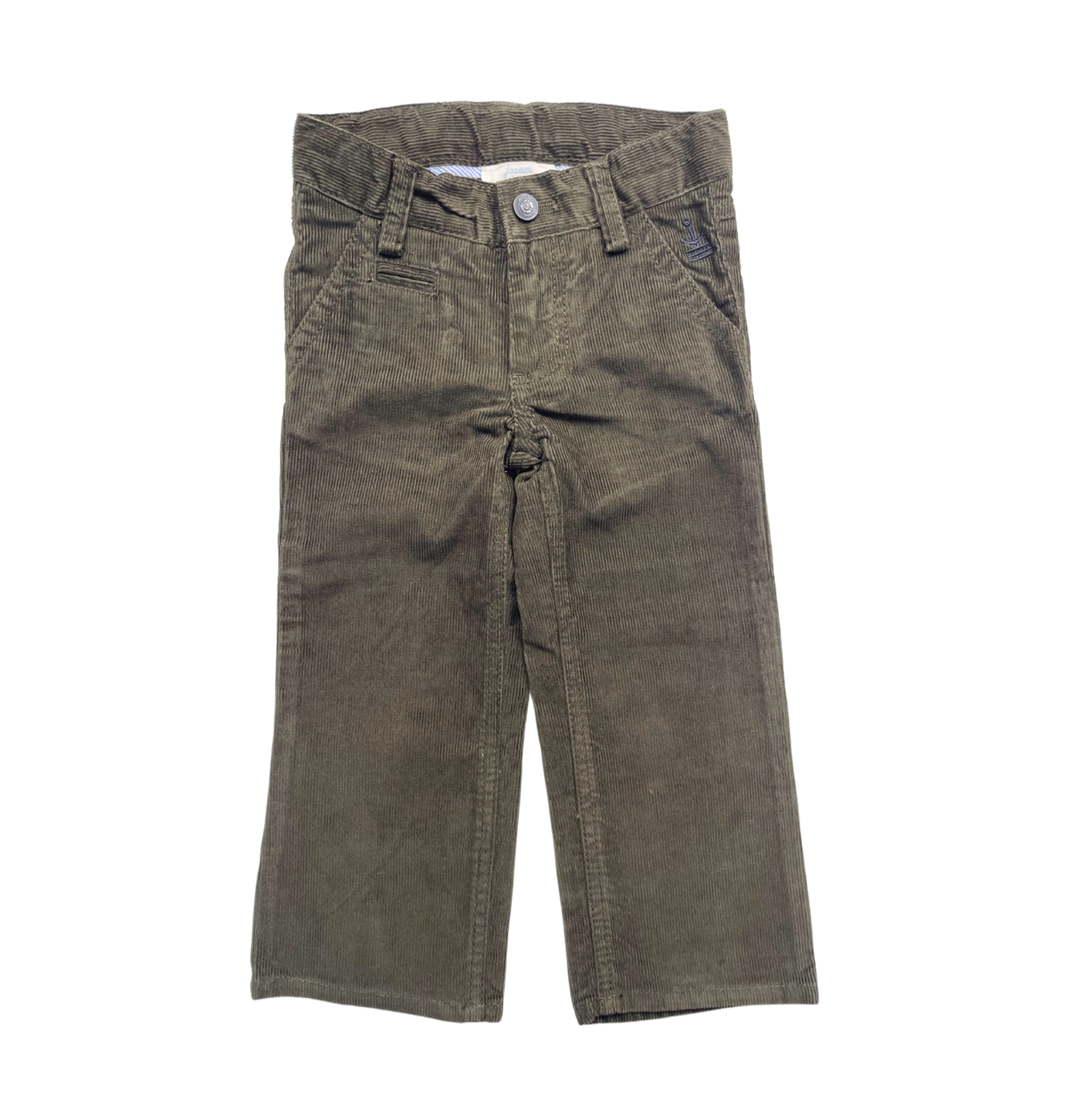 JACADI - Dark green velvet pants (new) - 2 years