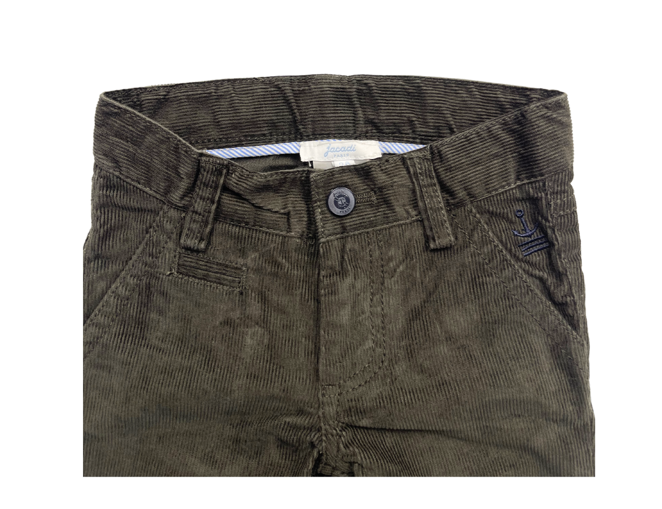 JACADI - Dark green velvet pants (new) - 2 years