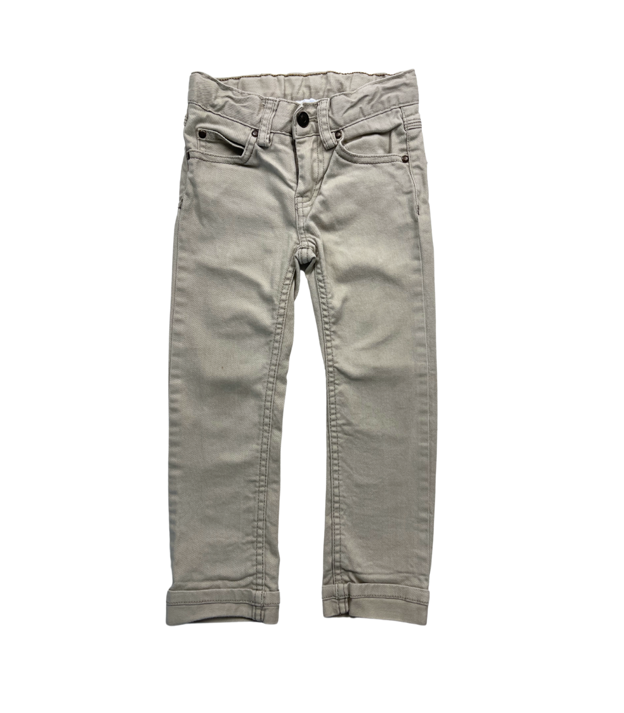 JACADI - Cream straight pants - 4 years