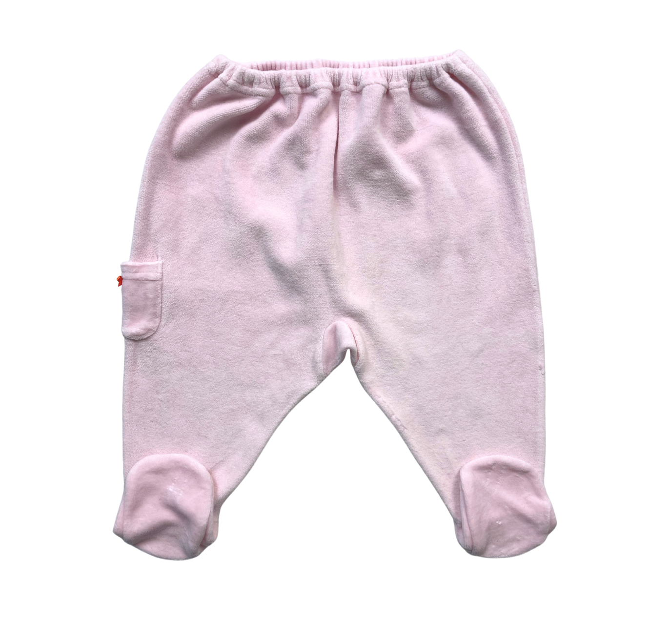 PETIT BATEAU - Rosa Samt-Pyjama-Set mit Herzmuster - 6 Monate