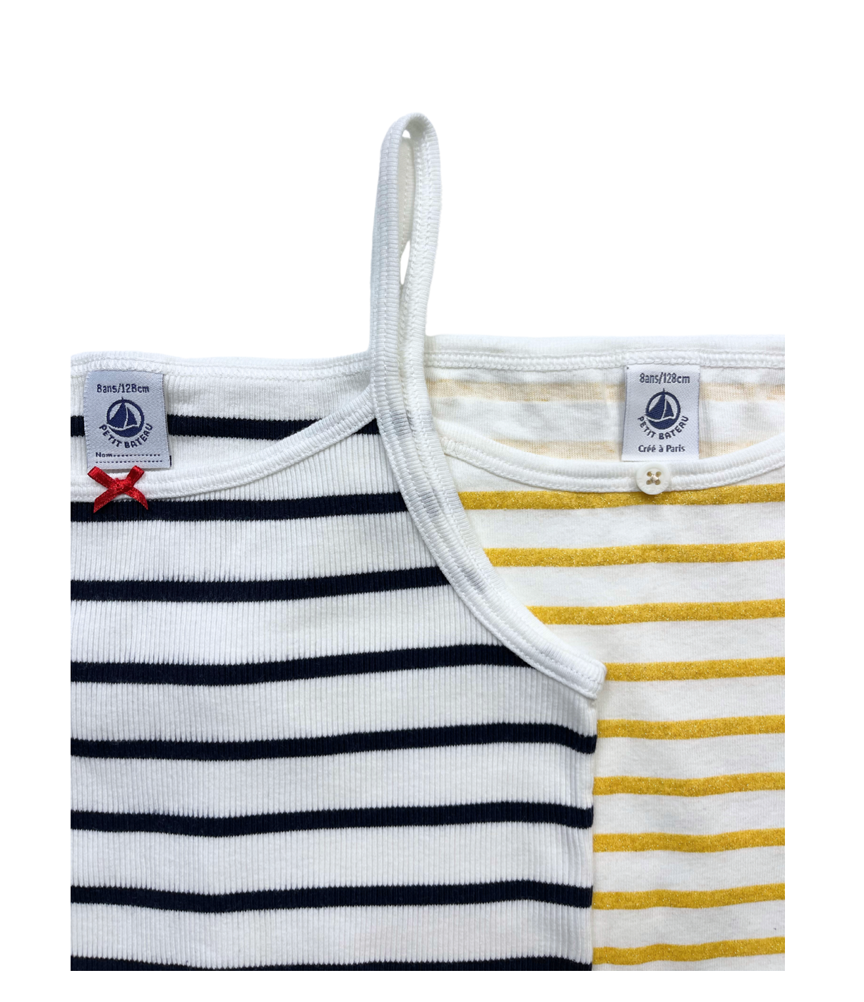 PETIT BATEAU - Pack of 2 cotton tank tops - 8 years