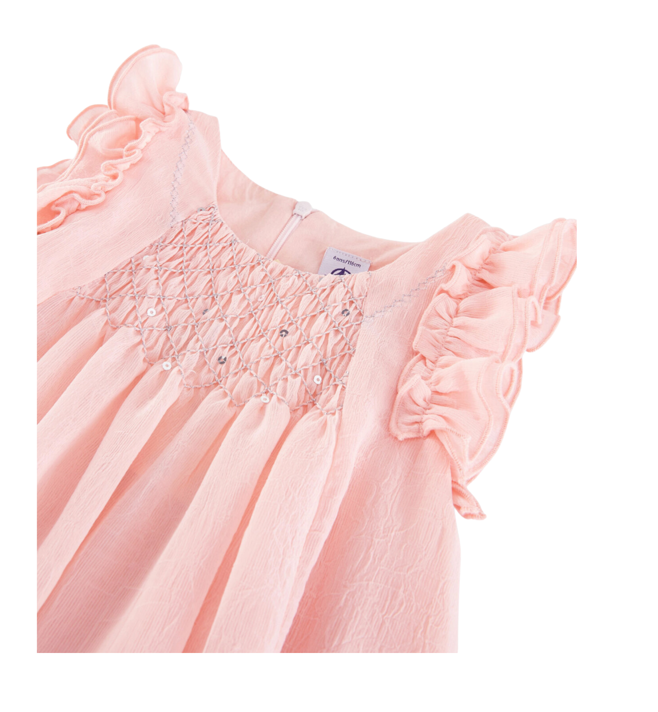 PETIT BATEAU - Pink crepe formal dress - 10 years old
