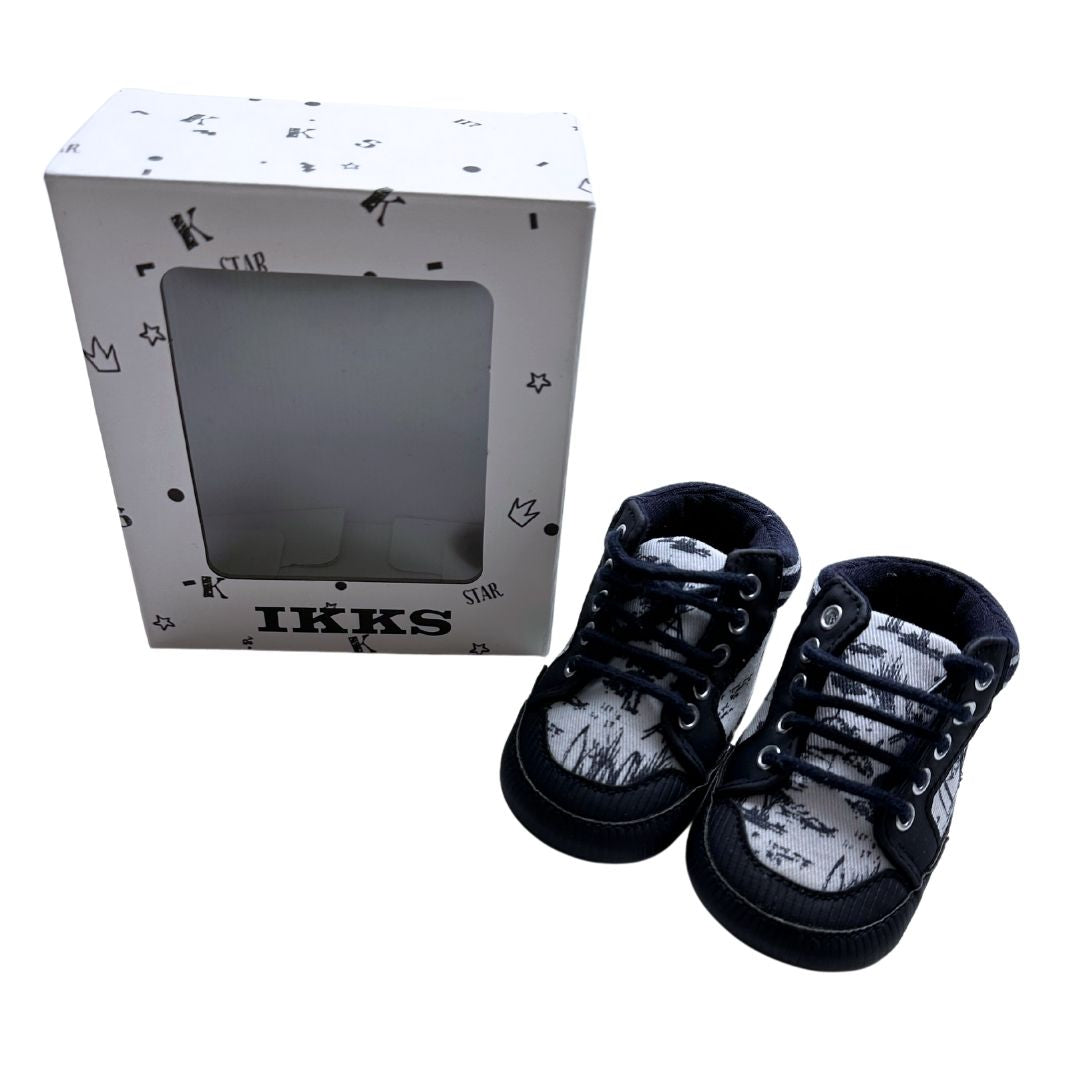 IKKS - Baskets blanches et bleues (neuf) - 17