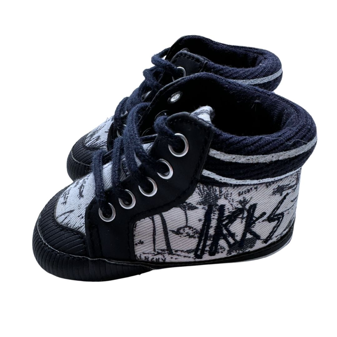 IKKS - Baskets blanches et bleues (neuf) - 17