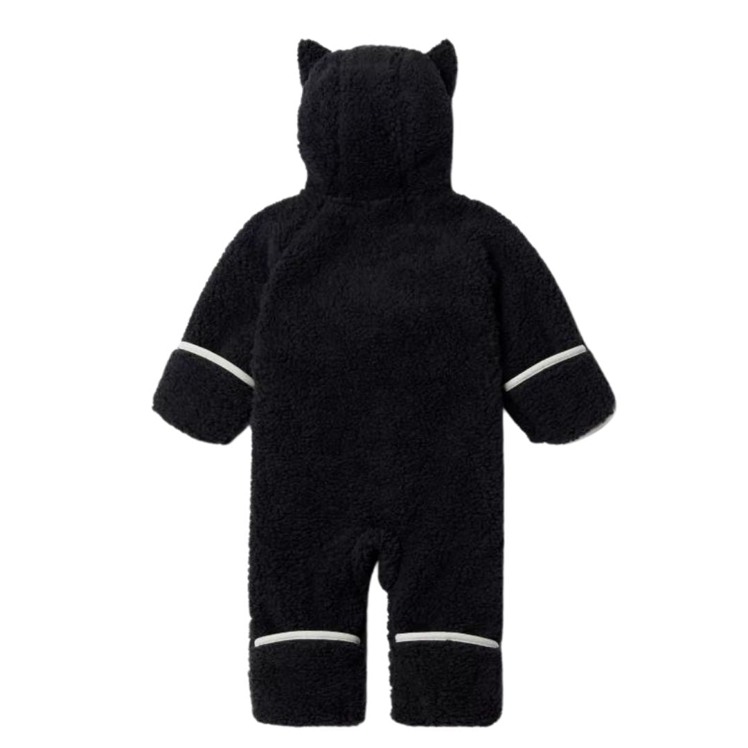 COLUMBIA - Sehr weicher schwarz-weißer Fleece-Overall - 6 Monate