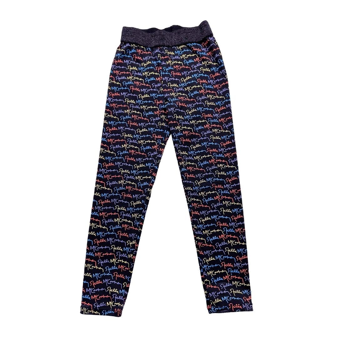 STELLA MCCARTNEY - Legging noir avec imprimés multicolores - 6 ans