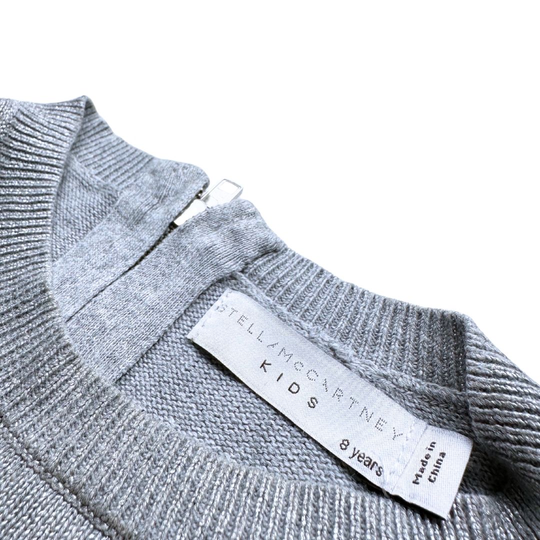 STELLA MCCARTNEY - Pull gris métalisé - 8 ans