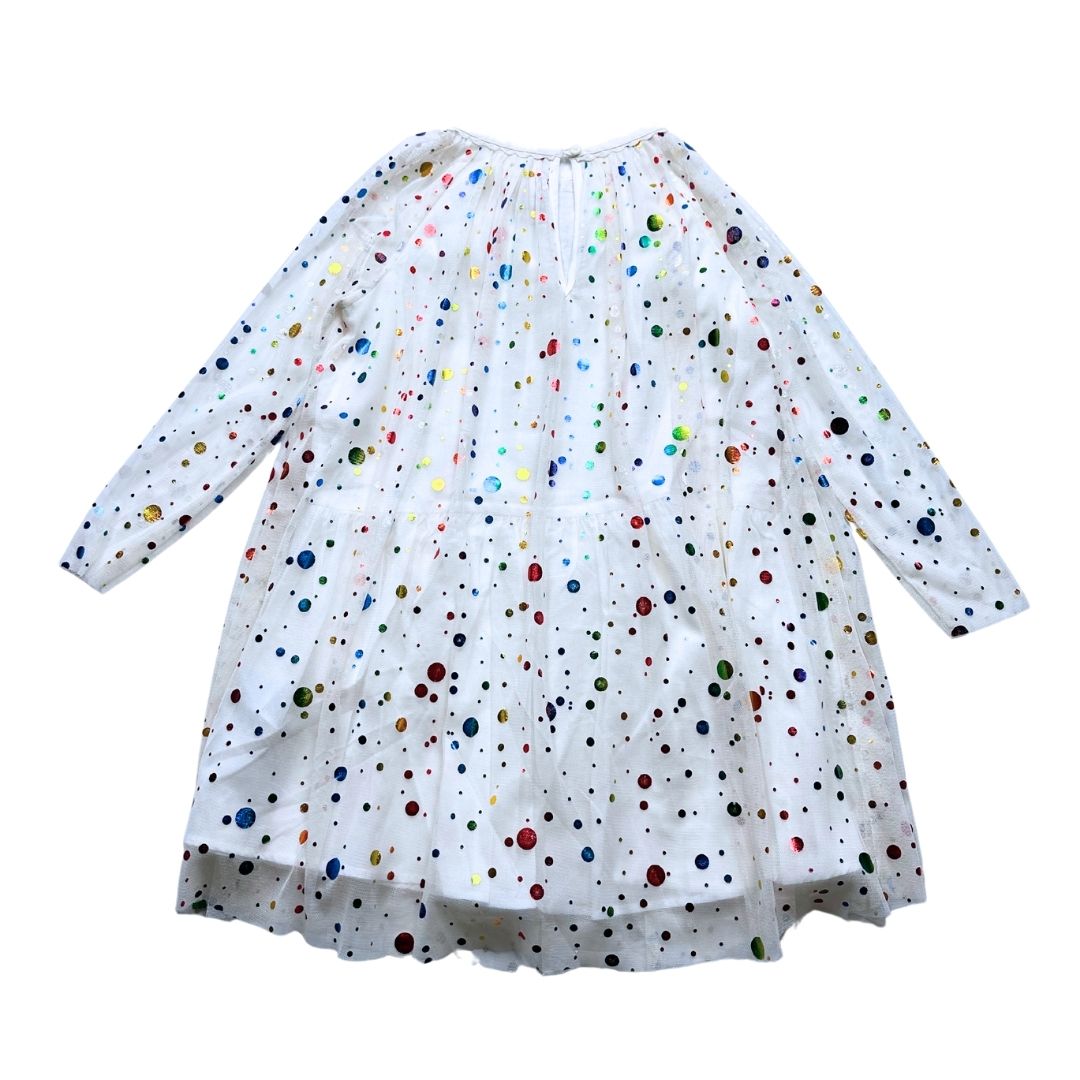 STELLA MCCARTNEY - White dress with multi-colored polka dots - 5 years