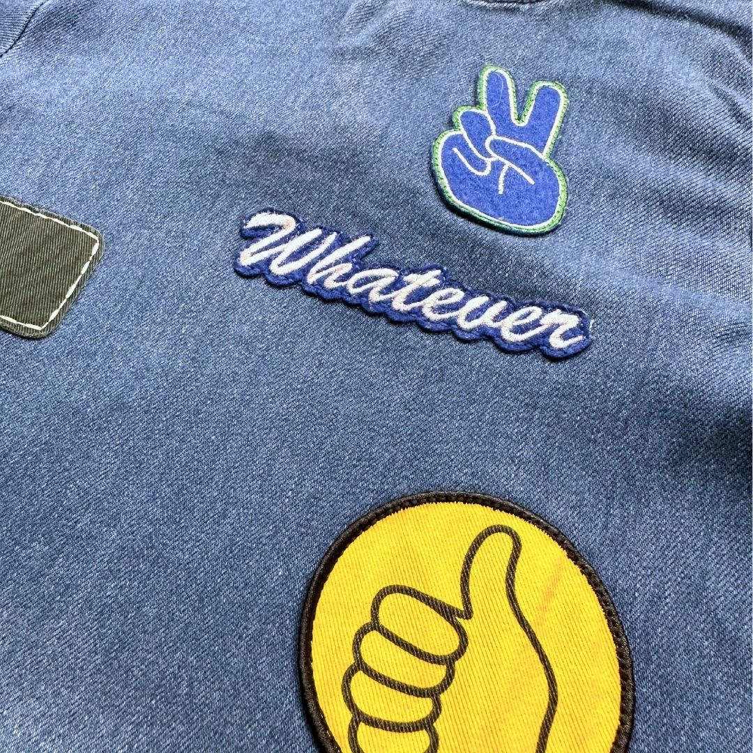 STELLA MCCARTNEY - Robe en jean bleu avec écussons - 6 ans