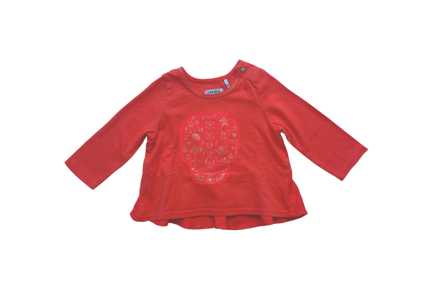 IKKS - Red skull pattern T-shirt - 6 months