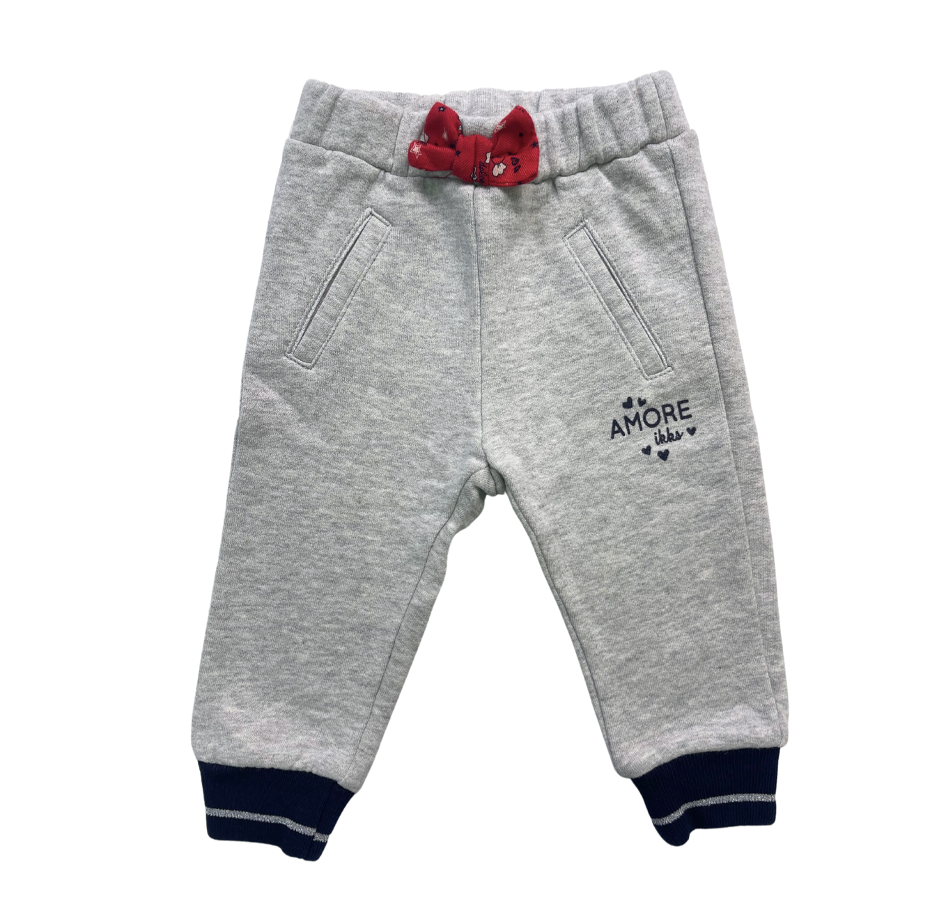 IKKS - Grey sequined jogging pants "Amore ikks" - 6 months