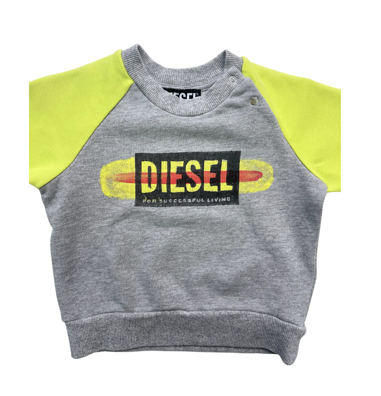 DIESEL - Grey and yellow tracksuit - 9 months
