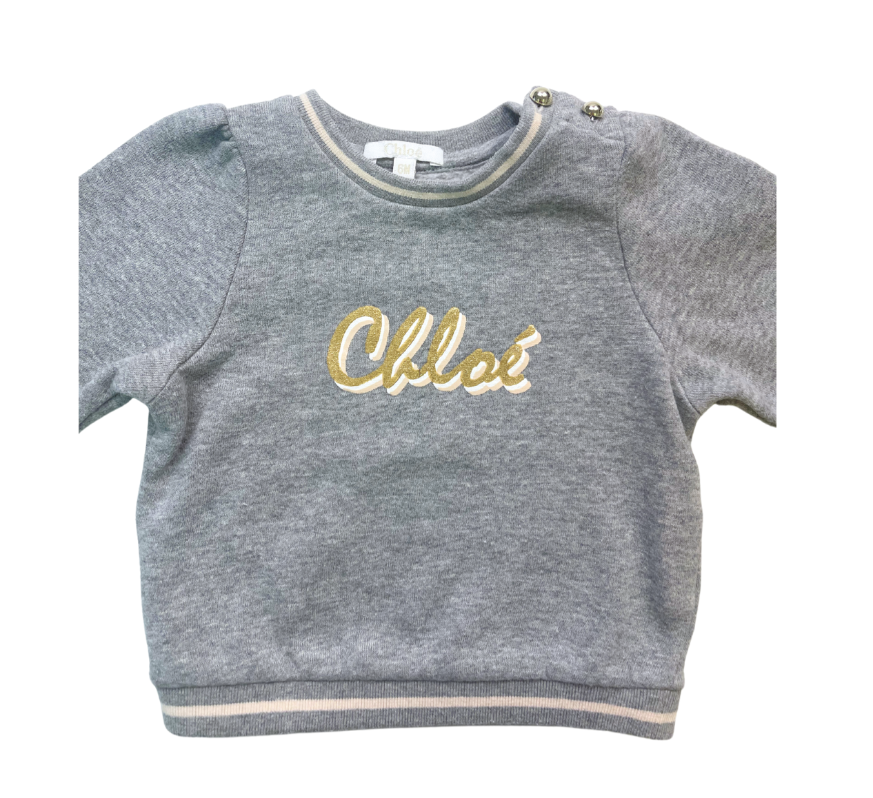 CHLOÉ - Ensemble de survêtement gris - 6 mois