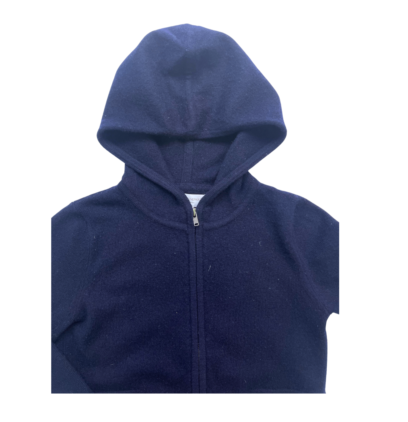 ERIC BOMPARD - Hoodie bleu marine en cachemire - 6 ans