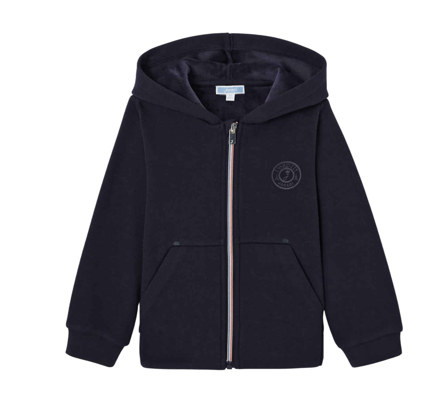 JACADI - Marineblaues Sweatshirt mit Reißverschluss - 6 Jahre