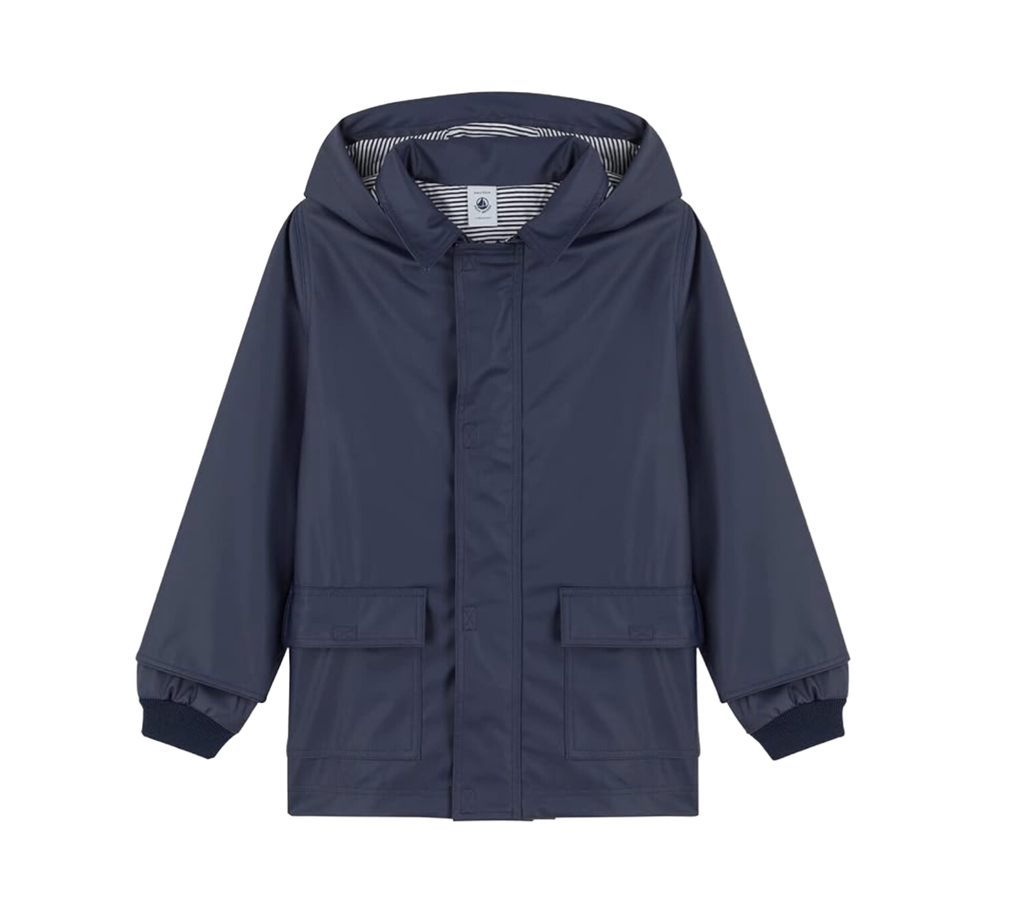 PETIT BATEAU - Imperméable à capuche bleu marine - 5 ans