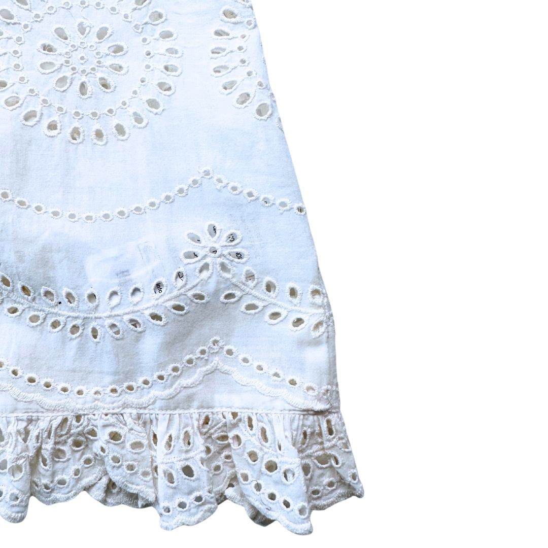 STELLA MCCARTNEY - Chemisier blanc avec détails en dentalle - 8 ans