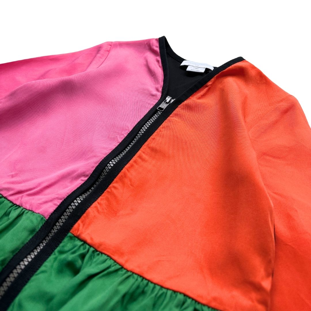 STELLA MCCARTNEY - Robe rose, orange, verte et noire - 5 ans