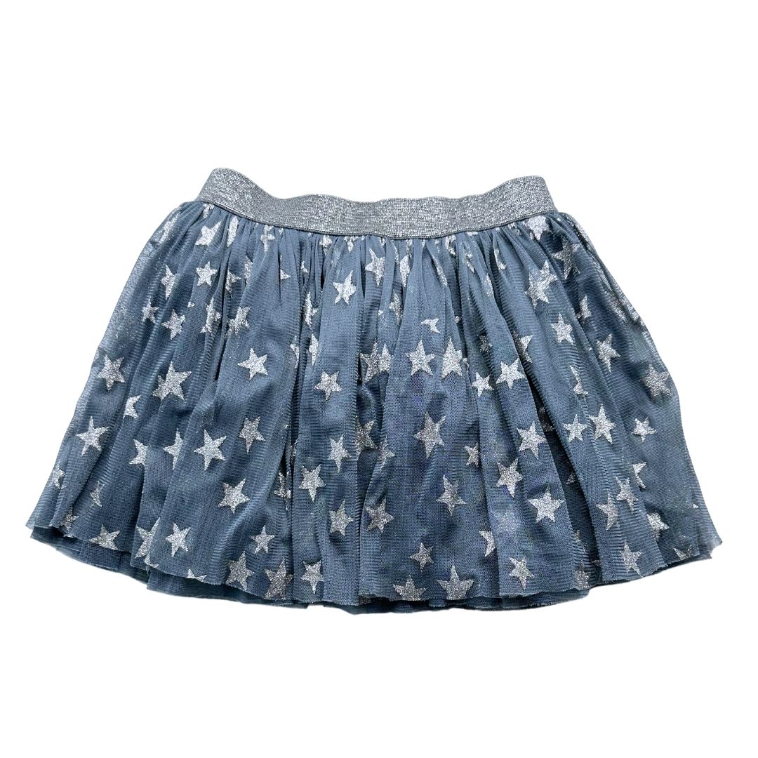 STELLA MCCARTNEY - Jupe bleue et grise avec étoiles à paillettes - 8 ans