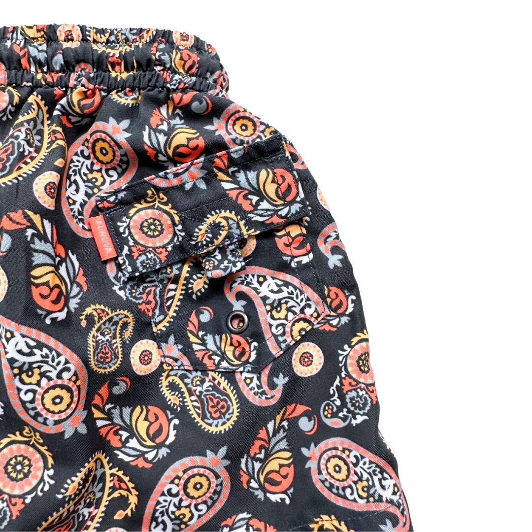 SUNUVA - Short de bain noir à motifs - 2 ans