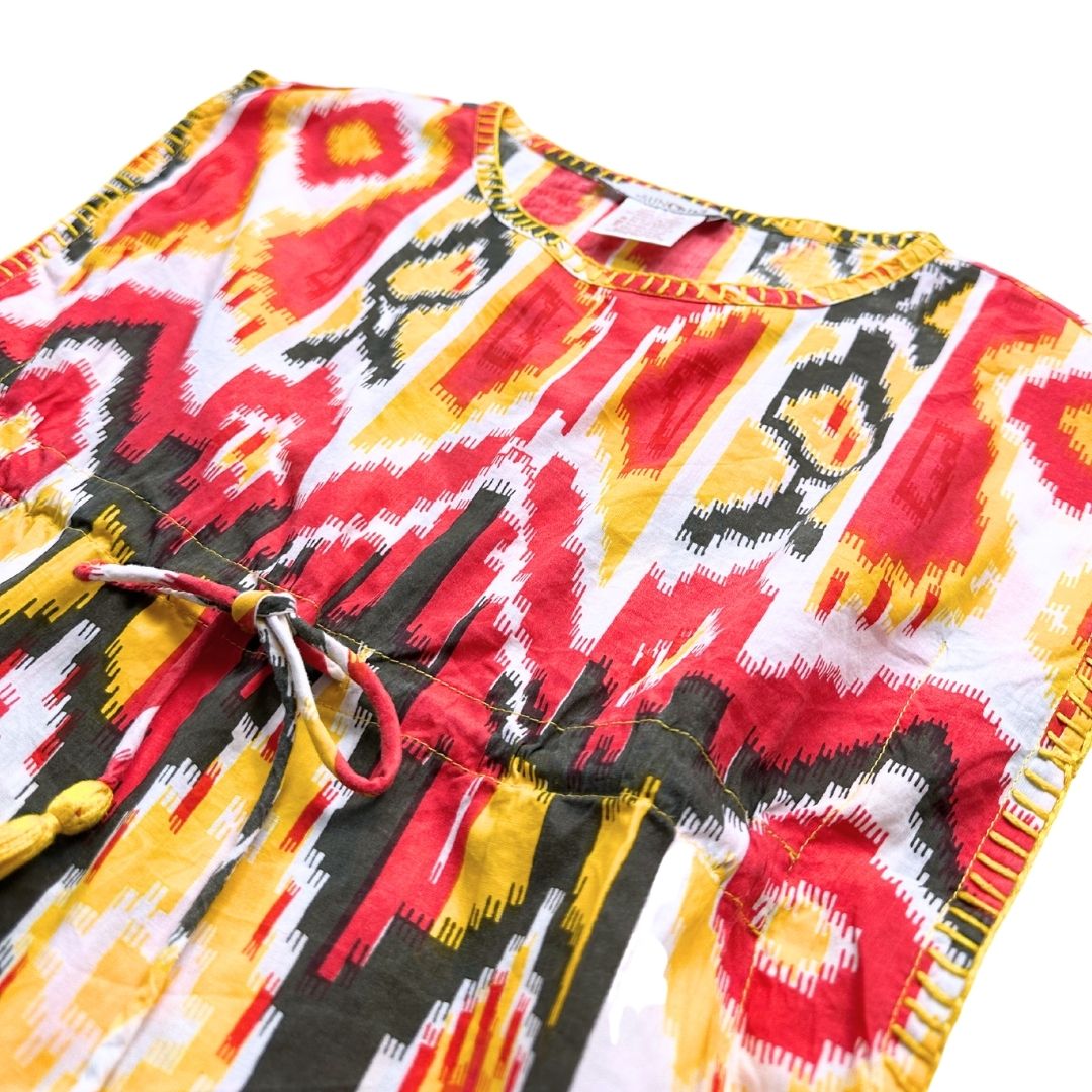 SUNCHILD - Yellow, red, black and white top - 6 years