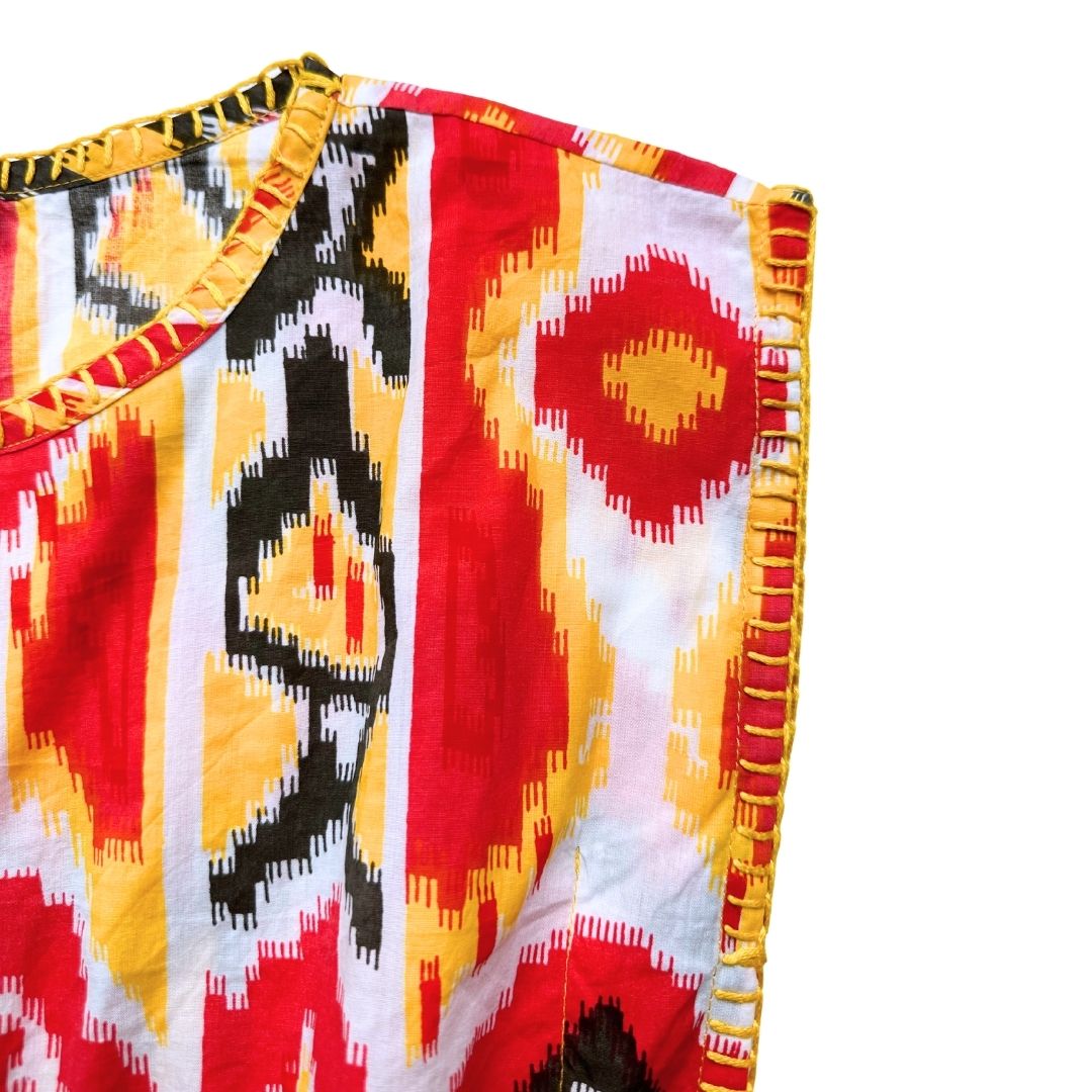 SUNCHILD - Yellow, red, black and white top - 6 years